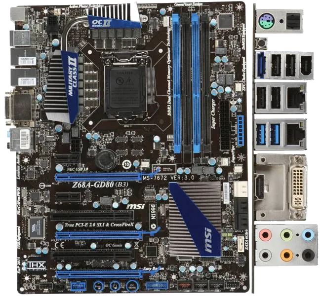 материнская плата MSI Z68A-GD80 (B3)